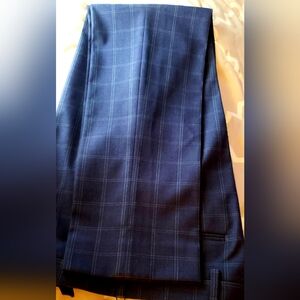 Ralph Lauren Boys Navy Plaid Dress Pants
